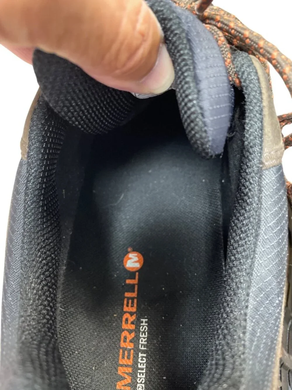 Merrell Vibram dry mens espresso leather casual sneakers shoes sz 14 SKU 10671